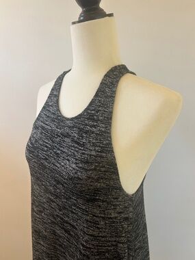 WILFRED FREE Athletic Tank, Razor Back, Soft Jersey, Heathered Dark Grey & Black